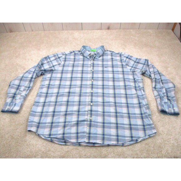 Tommy Bahama Other - Tommy Bahama Shirt Men 3XLT Blue Pink Plaid Newport Coast Casual Button Up